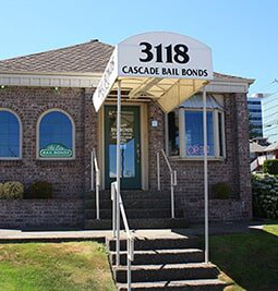 street view of Cascde Bail Bonds in Everett, WA